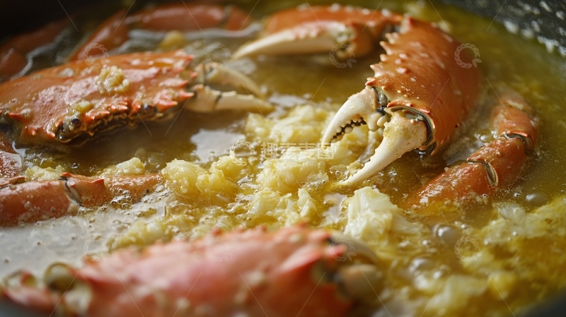 高清大图下载【趣麦麦图】金汤鸡蛋螃蟹