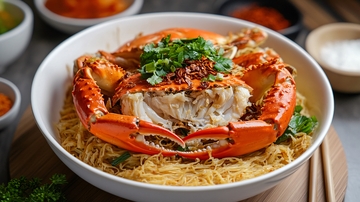 蟹肉炒面