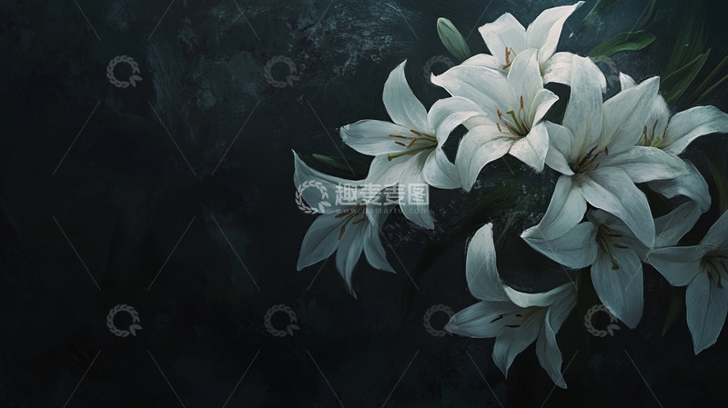 高清大图下载【趣麦麦图】唯美百合花4