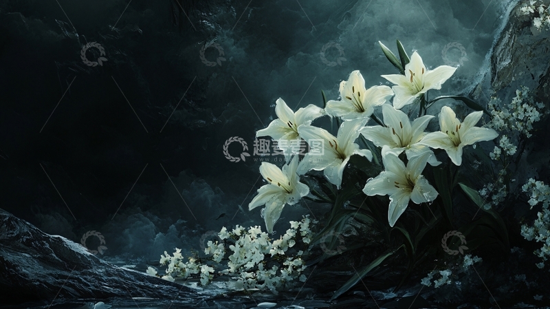 高清大图下载【趣麦麦图】梦幻水仙花