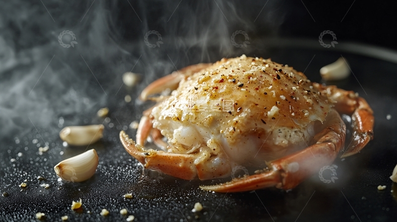 高清大图下载【趣麦麦图】焗雪蟹宝
