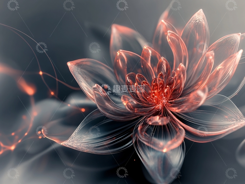 高清大图下载【趣麦麦图】唯美火莲花