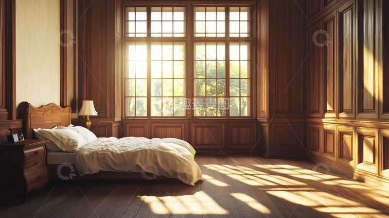 高清大图下载【趣麦麦图】阳光照射的房间
