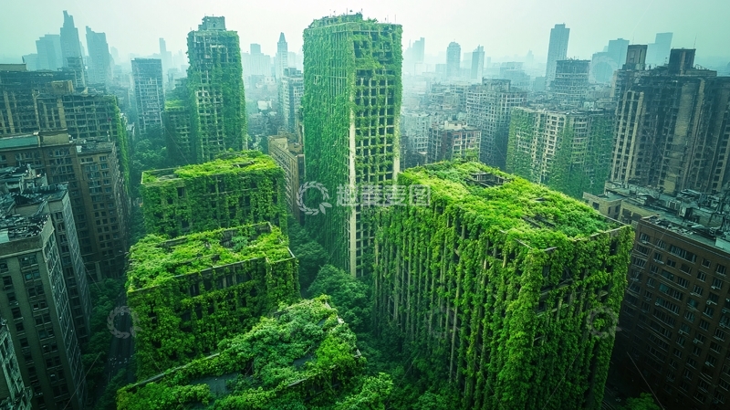 高清大图下载【趣麦麦图】纽约绿色环保城市1