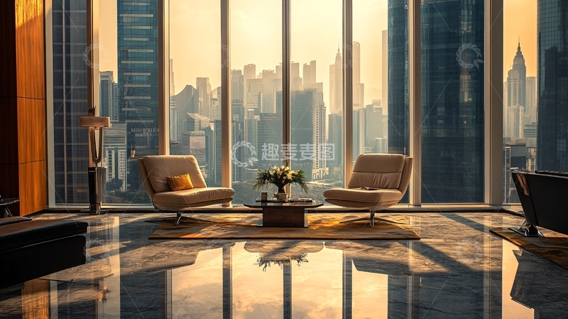 高清大图下载【趣麦麦图】高楼休闲区