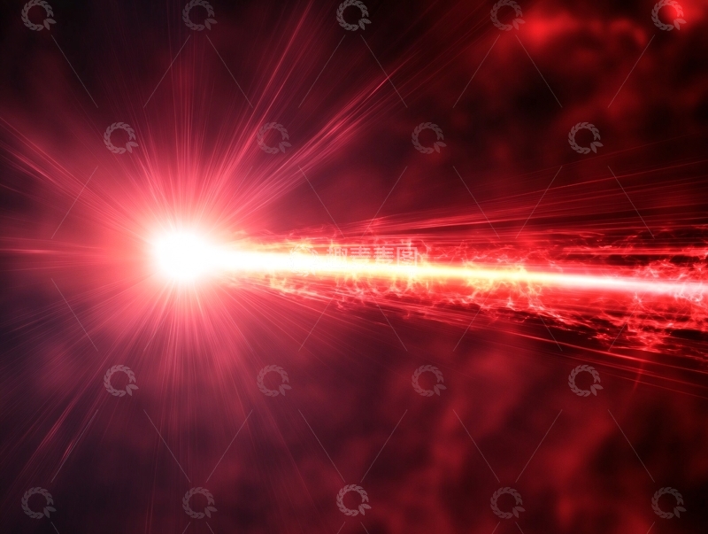 高清大图下载【趣麦麦图】红色光晕科技感光