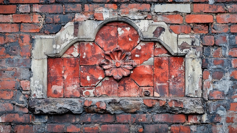 高清大图下载【趣麦麦图】红砖花饰