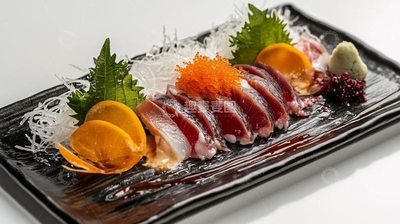 高清大图下载【趣麦麦图】日式料理金枪鱼生鱼片