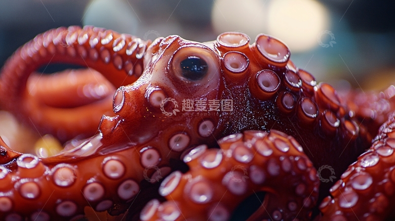 高清大图下载【趣麦麦图】章鱼背景素材7