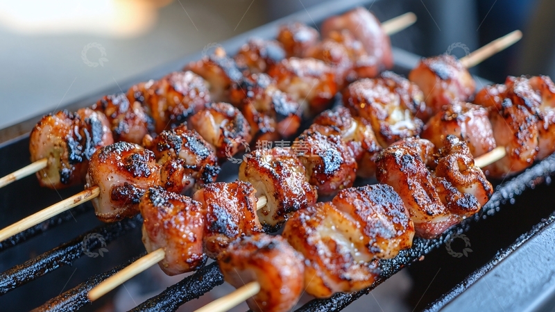 高清大图下载【趣麦麦图】碳烤鸡颈