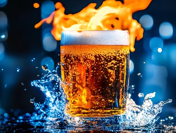 啤酒水花质感特效9