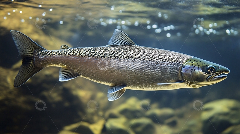 高清大图下载【趣麦麦图】北美红点鲑鱼