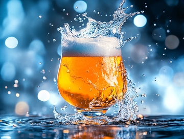 啤酒水花质感特效7