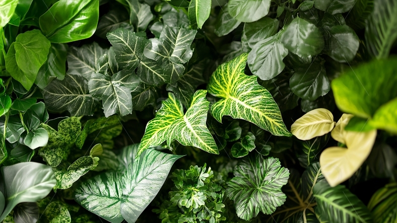 高清大图下载【趣麦麦图】仿真绿植背景2