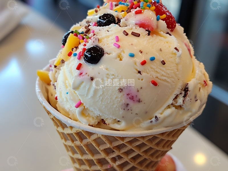 高清大图下载【趣麦麦图】冰淇淋控