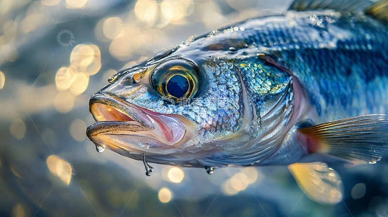 高清大图下载【趣麦麦图】鲤鱼嘴部特写22