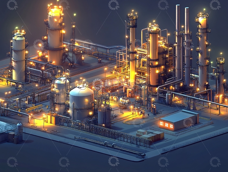 高清大图下载【趣麦麦图】化工企业模型1