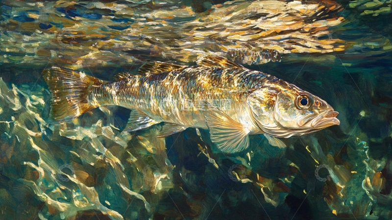 高清大图下载【趣麦麦图】深底上的石斑鱼