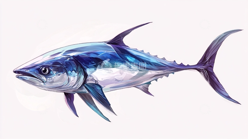 高清大图下载【趣麦麦图】金枪鱼手绘14