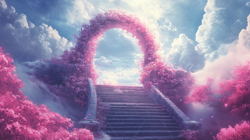 浪漫心形门头拱门