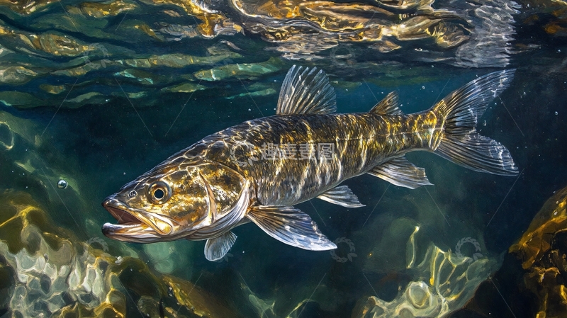 高清大图下载【趣麦麦图】湟鱼洄游