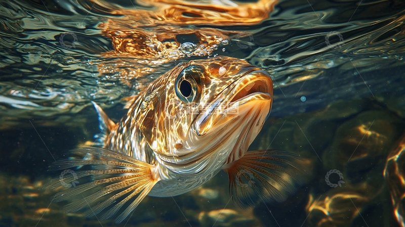 高清大图下载【趣麦麦图】张大嘴的锦鲤1