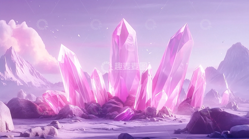 高清大图下载【趣麦麦图】水晶概念海报1