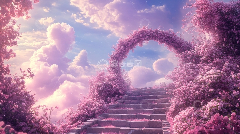 高清大图下载【趣麦麦图】梦幻阶梯4