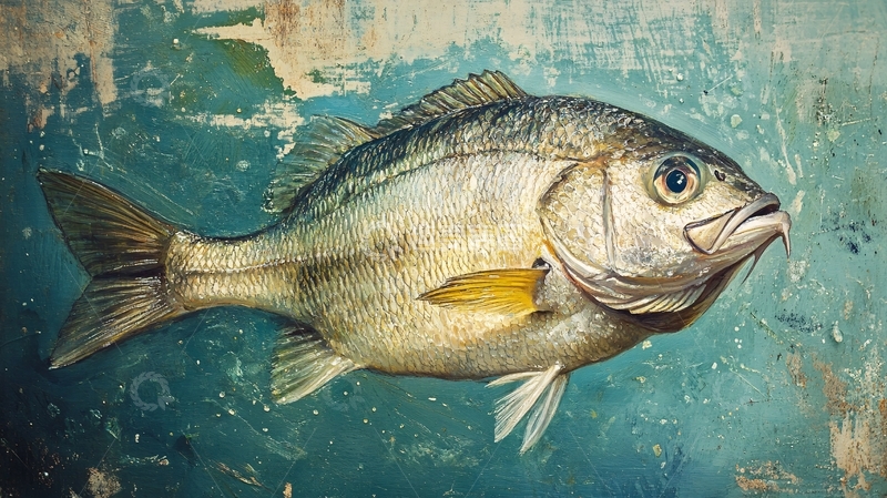 高清大图下载【趣麦麦图】鲈鱼标本