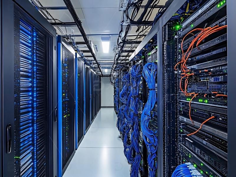 高清大图下载【趣麦麦图】服务器过道4