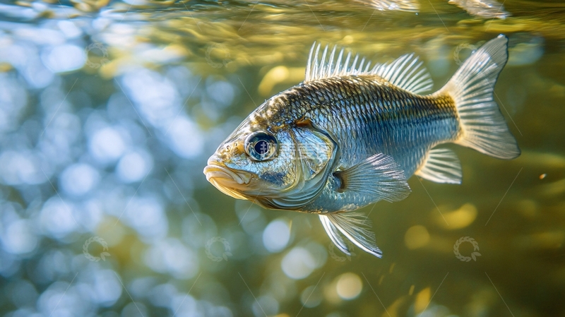 高清大图下载【趣麦麦图】水中鲫鱼