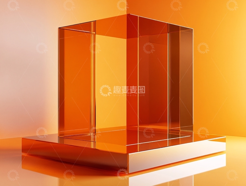 高清大图下载【趣麦麦图】玻璃展台