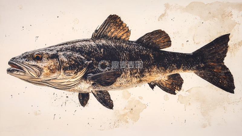 高清大图下载【趣麦麦图】鲢鱼标本