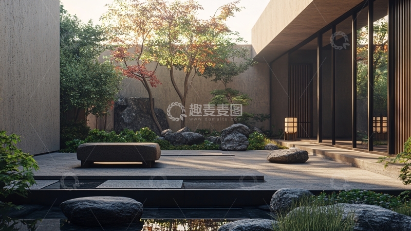 高清大图下载【趣麦麦图】禅意庭院设计理念