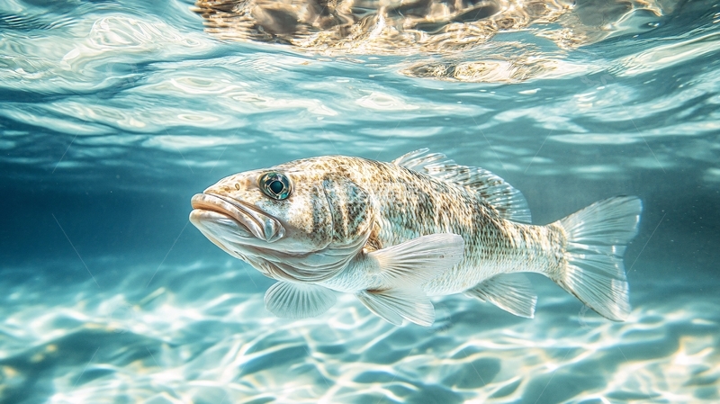 高清大图下载【趣麦麦图】水中鲈鱼