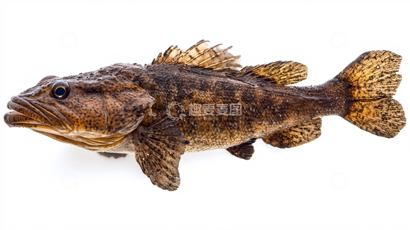 高清大图下载【趣麦麦图】狗鱼白底图