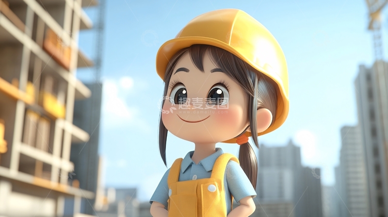 高清大图下载【趣麦麦图】卡通开心工匠头像5