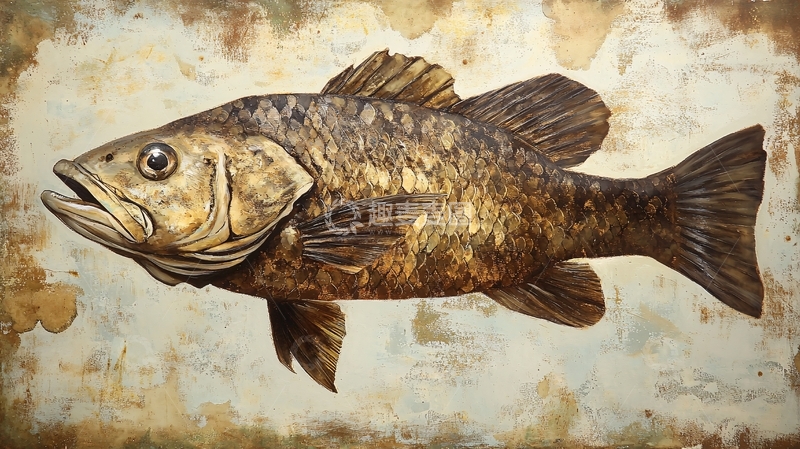 高清大图下载【趣麦麦图】鱼餐馆壁画