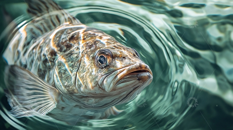 高清大图下载【趣麦麦图】鲤鱼嘴部特写20