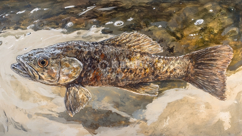 高清大图下载【趣麦麦图】鲫鱼绘画