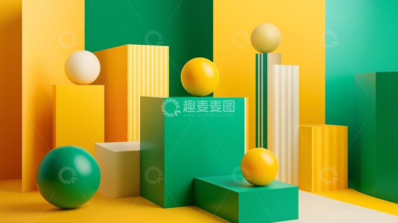 高清大图下载【趣麦麦图】线条色块