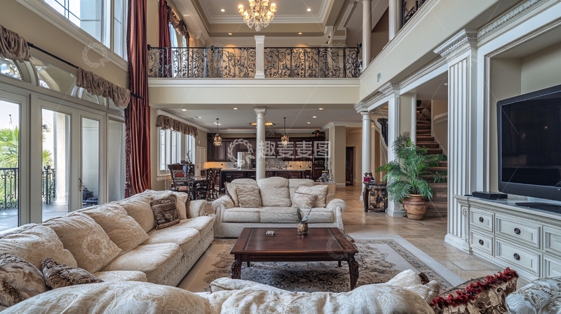 高清大图下载【趣麦麦图】豪宅别墅大客厅2