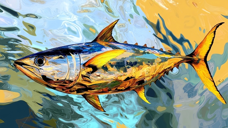 高清大图下载【趣麦麦图】金枪鱼手绘9