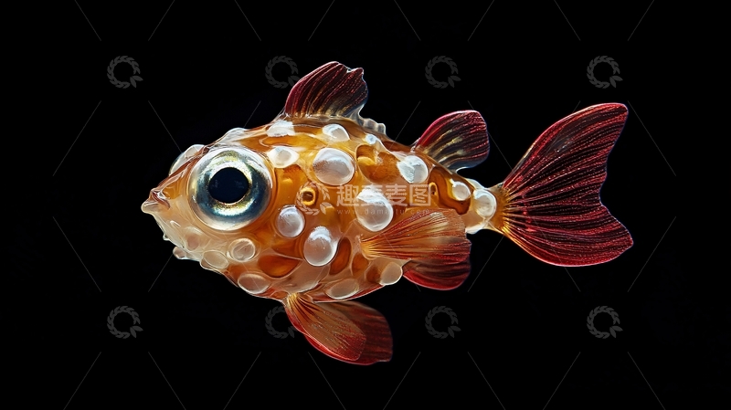 高清大图下载【趣麦麦图】珍珠金鱼