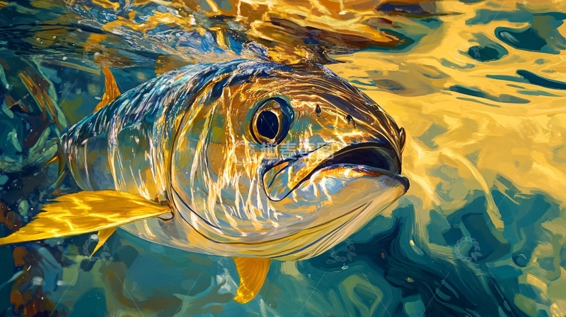 高清大图下载【趣麦麦图】鲤鱼嘴部特写11