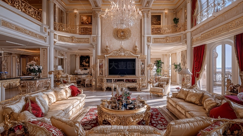 高清大图下载【趣麦麦图】法式描金整木定制家居