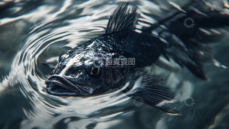 高清大图下载【趣麦麦图】水鱼鱼头1