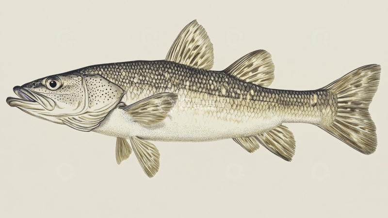 高清大图下载【趣麦麦图】草鱼插画2