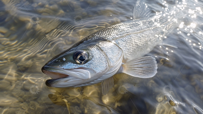 高清大图下载【趣麦麦图】鲤鱼嘴部特写12