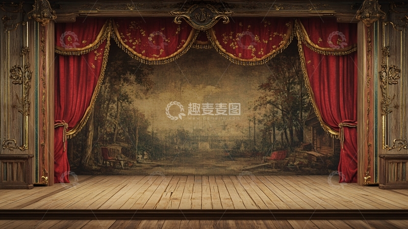 高清大图下载【趣麦麦图】戏剧舞台背景